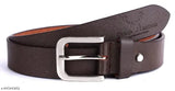 Brown genuine leather gift set for men: Wallet and belt combo, 5 compartments, bi-fold design, RFID protection