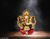 Pinkdesh Ganesha idol, poly resin, 11cm home decor showpiece