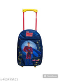 Waterproof polyester trolley bag, 18 inch x 35 L, multi-colored with spider print and padded straps. Ideal for school kids' essentials, made by Indian Riders