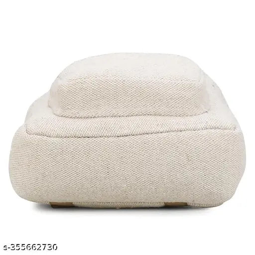 Eco-friendly hemp backpack, small and cute, perfect for picnics & outings. 11"H x 9"L x 3"W, adjustable straps, front buckle closure & zip compartments