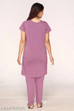 Printed cotton blend nightsuit set for women's casual summer wear, features half sleeve shirts and pyjamas in a vibrant pattern