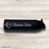 Customized engraved glass water bottle, BIS/ISI certified, spill-proof and lightweight, personalized design for gifting occasions, made with food-grade stainless steel