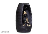 Polyresin Buddha statue with backflow incense cones (101), home decor for living room or bedroom, Indian craftsmanship