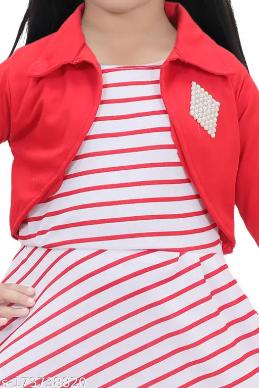 RedjackFrock ethnic cotton blend three-quarter sleeve printed net gown, stylish & comfortable outfit for girls aged 2-5 years, India origin