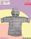 Cotton blend hoodie shirt with printed design, durable for active boys aged 2-9 years, premium quality & regular fit from India