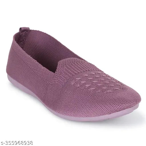 Textured mesh ballerinas in indian sizes 5-8, comfortable & stylish belly combo for women