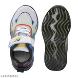 Premium synthetic colorblocked sneaker for kids, Velcro fastening and PVC sole, ideal for boys aged 2-8 years, made in India