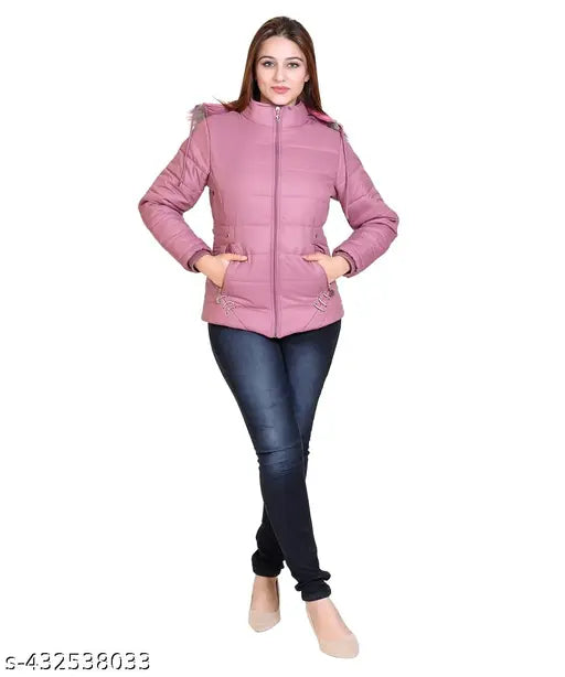 Nylon long-sleeve solid jacket, fashionable women's size XXL from India