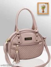 PU Embroidered Stylish Sling Bag for Women & Girls - 3 Compartments, Free Size