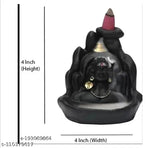 Poly resin Adi Shankara Vk Adiyogi shivji idol with 20 free dhoop cones, for home or car decor