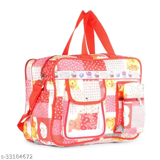 Red fabric Stylo Kids backpacks, waterproof baby bags for kids - Indian origin