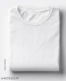 Men's 100% pure cotton Biowash solid plain t-shirt, short sleeves, 200 GSM