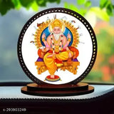 Giftlab Vishwakarma double-sided religious idol, durable alloy for car dashboard & home decor, India origin
