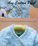 Bright, fun filled cartoon fleece sweatshirt/t-shirt & pajama set for kids (0-9 months), India origin