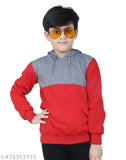 Organic cotton hooded sweatshirt for boys, printed pattern, long sleeves, side pockets, perfect winter wear (India)