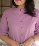 Pink cotton khata coord set with kurta & palazzo pants