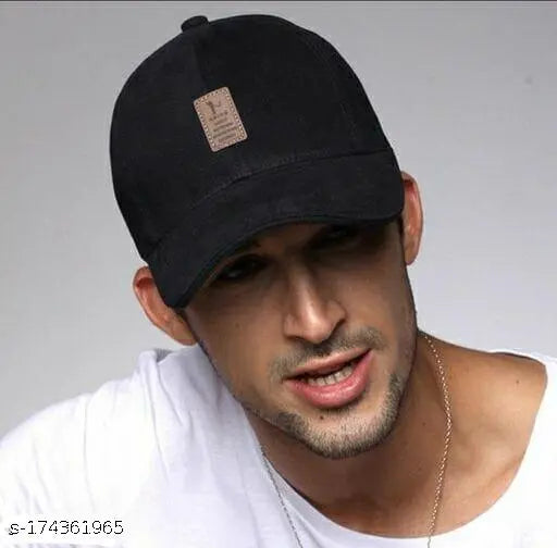 Stylish Ediko cotton baseball cap, solid color, trending design for both men and women, pack of one, origin India