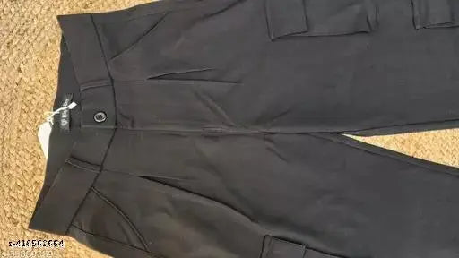 Cotton blend solid-colored Korean 5-pocket cargo pants - L/XL/XXL sizes