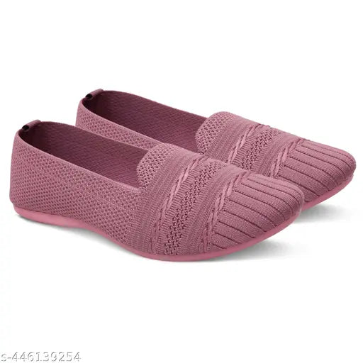 Multicolor textile ballerinas for women and girls - Lightweight, stylish flat shoes with high-quality sole, perfect for casual occasions (Size: IND-5, IND-6, IND-7, IND-8. Made in India)