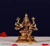 Brass Varahi Amman statue, 8cm tall, decorative showpiece for spiritual protection - India