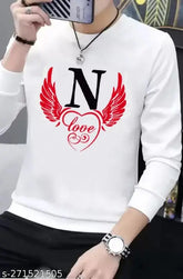 Avrfashion Trendy N Love Wing polyester long sleeve t-shirt for men, graphic print, India origin