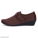 Brown synthetic ballerinas by Fashimo - elegant, durable women's shoes with closed back, offering comfort and style