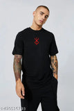 Black cotton oversize 'Berserk' t-shirt with panda print, loose fit for women