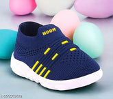 Yellow and Grey Canvas Slip-on Baby Shoes with Whistle Sound - Fashionable and Comfortable for Kids Night Outings