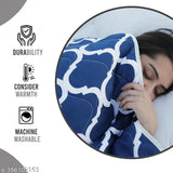 Cotton blend microfiber reversible single bed comforter (60x90 inches), all weather seasons suitable, lightweight and color fade resistant