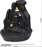 Polyresin Adiyogi Shiva Smoke Fountain with Backflow Incense Cones - Indian home decor or gift item for Pooja, office decor