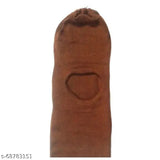 Brown wool men's Shobhram monkey cap with face cover, ideal for chilly days and outdoor winter wear