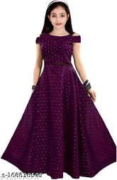 Princess classy girls ethnic gown, sleeveless polycotton dress in vibrant Indian woven design. First choice for kids aged 6-15 years