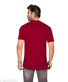 Maroon 100% cotton PEPP N HAGG men's half sleeve t-shirt, high density, trendy, stylish, perfect for everyday wear with jeans or trousers