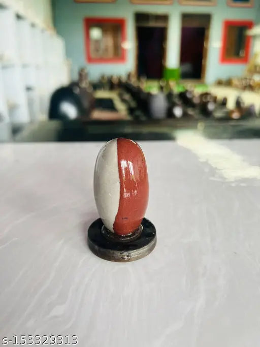 Marble Shivling for daily home puja, 10cm x 10cm x 8cm, traditional Indian idol