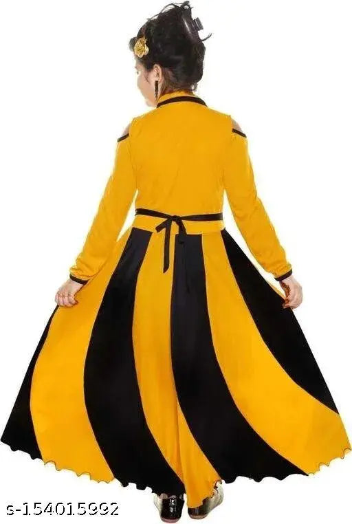 Cotton blend striped long sleeve dress for kids (2-13 years), soft and comfortable clothing by STARK