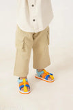 Multicolor EVA Dino Sandals for Boys - Playful, lightweight, and adjustable with Velcro fastening