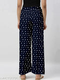 Navy Blue/Light Grey women's maxi cotton blend pyjama combo pack - romantic heart print design