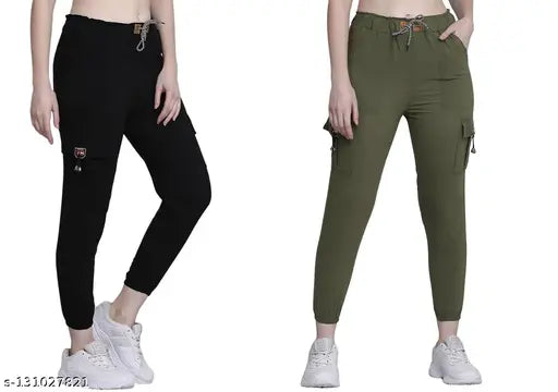 Stylish solid net women's jeggings pack of 2, available in sizes 28-34, made in India