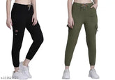 Stylish solid net women's jeggings pack of 2, available in sizes 28-34, made in India