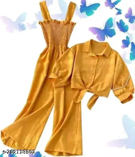 Solid crepe long sleeve jumpsuit, stylish and comfortable, size S-L, Indian origin