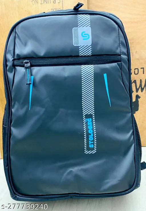 Waterproof Polyester Syologic Backpack - Durable 4-compartment bag for college, office, travel. Perfect for protecting electronics and essentials in rainy weather. Free size (19cm x 12cm). Made in India
