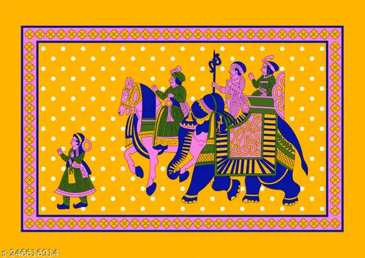 Sanganeri cotton printed double bedsheet & pillow set, ideal for summer, by Bombay Dyeing