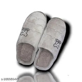 Soft plush wool-soled slippers for men and women, lightweight EVA sole, indoor use, durable, comfortable, winter carpet slippers