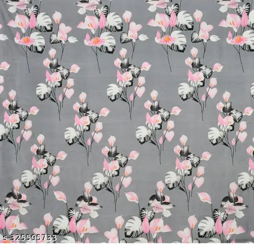 Queen-size, glace cotton floral print double bedsheet set with 2 pillows covers, best for living room or bedroom, heavy quality and super soft