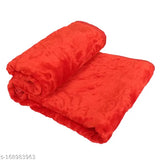 Attractive floral polyester double mink blanket, ideal for heavy winter use