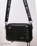 Acrylic striped net sling bag, one compartment, free size, high-demand trendy accessory from Desence Quality, originating in India