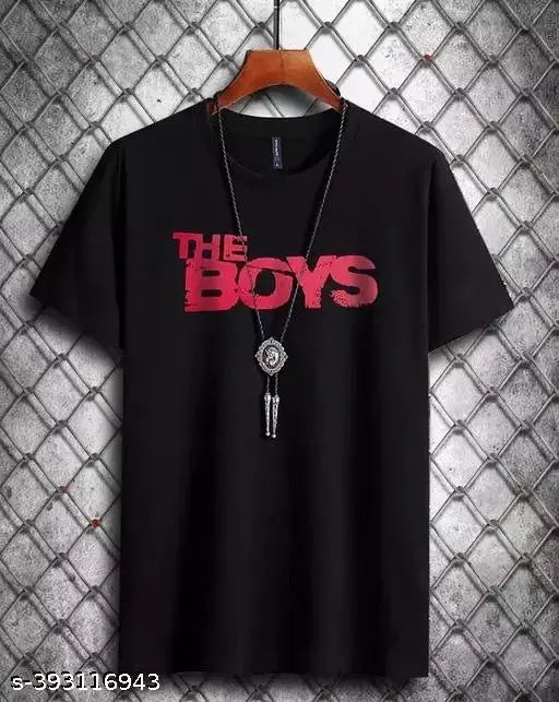 Mens polyester short sleeve t-shirt, printed half sleeve style with comfortable fit for men, fashion casual wear, India