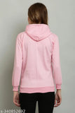 Solid fleece winter jacket, stylish and long sleeved, size S-XXL, made in India