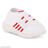 White canvas slip-on whistle sound sneakers for kids, vibrant unisex design for party, sports & casual wear