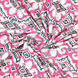 180 TC 100% Cotton King Size Jaipuri Prints Flat Bedsheet, Pack of 1 (100x108), eco-friendly ethnic motifs with 2 pillow covers, ideal for summer